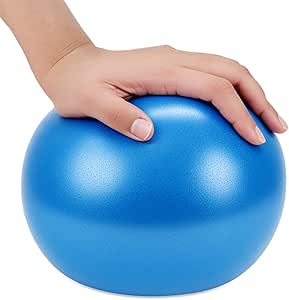 QWORK® Kleiner Pilates Ball 25 cm - Rutschfester Fitnessball für Gymnastik, Yoga und Schwangerschaftssport